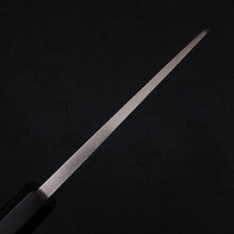 Deba Left Hand Silver Steel #3 Kasumi Buffalo Ebony Handle 165mm (6.5”)-[Musashi]-[Japanese-Kitchen-Knives]