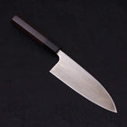 Deba Left Hand Silver Steel #3 Kasumi Buffalo Ebony Handle 165mm (6.5”)-[Musashi]-[Japanese-Kitchen-Knives]