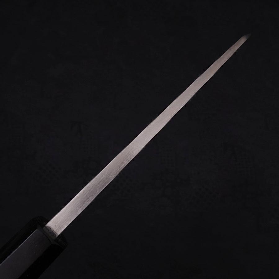 Deba Left Hand Silver Steel #3 Kasumi Buffalo Ebony Handle 165mm-Silver steel #3-Polished-Japanese Handle-[Musashi]-[Japanese-Kitchen-Knives]