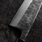 Deba Left Hand White Steel #2 Kurouchi Tsuchime Cherry Handle 165mm (6.5”)-[Musashi]-[Japanese-Kitchen-Knives]