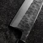 Deba Left Hand White Steel #2 Kurouchi Tsuchime Cherry Handle 165mm-[Musashi]-[Japanese-Kitchen-Knives]