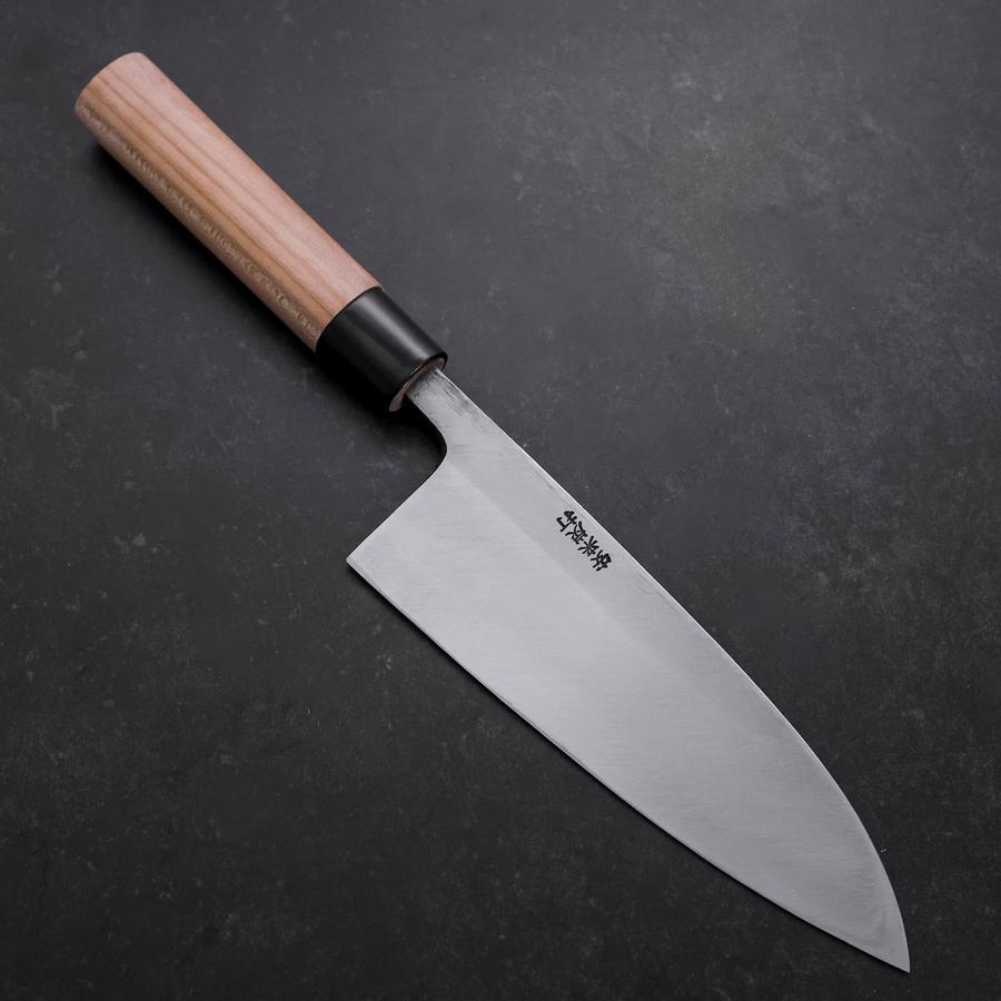 出刃 白紙2号 黒打 槌目 焼漆柄 180mm – MUSASHI