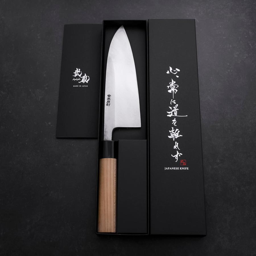 出刃 白紙2号 黒打 槌目 焼漆柄 180mm – MUSASHI