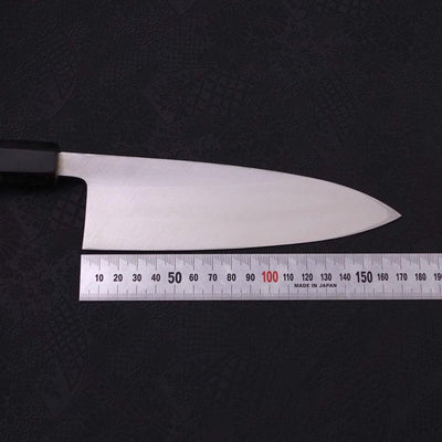 Deba Left Hand White steel #2 Kasumi Buffalo Magnolia Handle 165mm-White steel #2-Kasumi-Japanese Handle-[Musashi]-[Japanese-Kitchen-Knives]