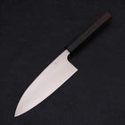 Deba Silver Steel #3 Kasumi Buffalo Ebony Handle 165mm (6.5”)-[Musashi]-[Japanese-Kitchen-Knives]