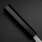 Deba Silver Steel #3 Kasumi Buffalo Ebony Handle 165mm-[Musashi]-[Japanese-Kitchen-Knives]