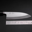 Deba Silver Steel #3 Kasumi Buffalo Ebony Handle 165mm-[Musashi]-[Japanese-Kitchen-Knives]