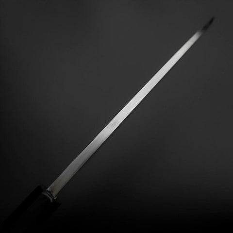 Deba Silver Steel #3 Kasumi Buffalo Ebony Handle 180mm (7”)-[Musashi]-[Japanese-Kitchen-Knives]