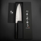 Deba Silver Steel #3 Kasumi Buffalo Ebony Handle 180mm-[Musashi]-[Japanese-Kitchen-Knives]