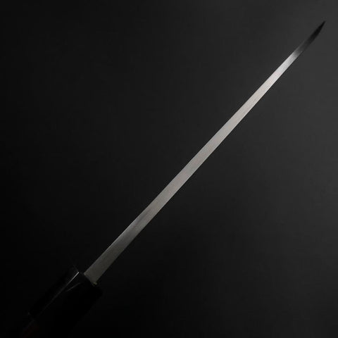 Deba Silver Steel #3 Kasumi Buffalo Ebony Handle 210mm (8.3”)-[Musashi]-[Japanese-Kitchen-Knives]