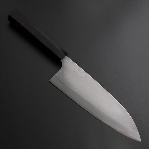 Deba Silver Steel #3 Kasumi Buffalo Ebony Handle 210mm-[Musashi]-[Japanese-Kitchen-Knives]