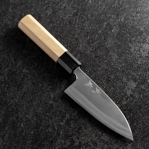 Deba Silver Steel #3 Kasumi Buffalo Magnolia Handle 120mm-[Musashi]-[Japanese-Kitchen-Knives]