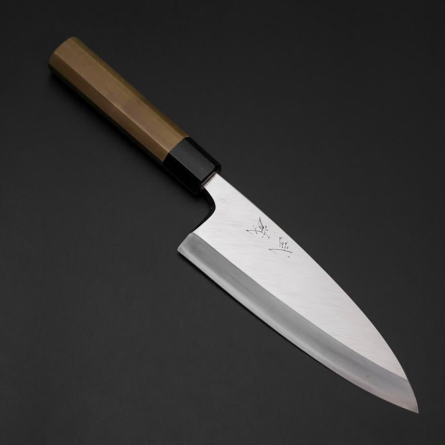 出刃 銀紙3号 霞 水牛朴木柄 180mm – MUSASHI