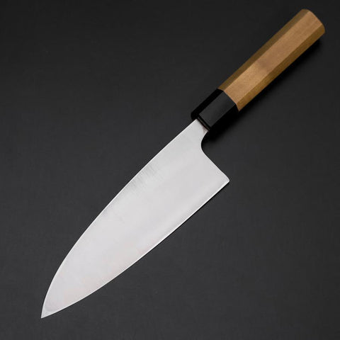 Deba Silver Steel #3 Kasumi Buffalo Magnolia Handle 180mm-[Musashi]-[Japanese-Kitchen-Knives]