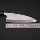 Deba Silver Steel #3 Kasumi Buffalo Magnolia Handle 180mm-[Musashi]-[Japanese-Kitchen-Knives]