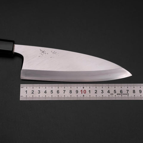 Deba Silver Steel #3 Kasumi Buffalo Magnolia Handle 180mm-[Musashi]-[Japanese-Kitchen-Knives]