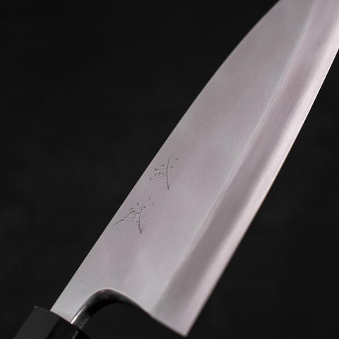 Deba Silver Steel #3 Kasumi Buffalo Teak Handle 165mm (6.5”)-[Musashi]-[Japanese-Kitchen-Knives]