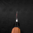 Deba Silver Steel #3 Kasumi Buffalo Teak Handle 165mm (6.5”)-[Musashi]-[Japanese-Kitchen-Knives]