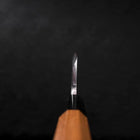 Deba Silver Steel #3 Kasumi Buffalo Teak Handle 180mm (7”)-[Musashi]-[Japanese-Kitchen-Knives]