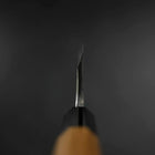 Deba Silver Steel #3 Kasumi Buffalo Teak Handle 180mm (7”)-[Musashi]-[Japanese-Kitchen-Knives]