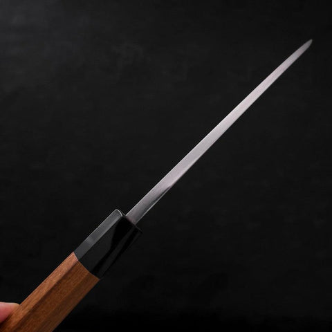 Deba Silver Steel #3 Kasumi Buffalo Teak Handle 180mm (7”)-[Musashi]-[Japanese-Kitchen-Knives]
