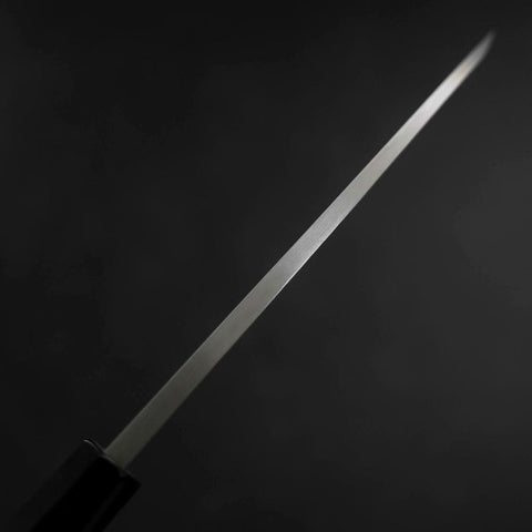 Deba Silver Steel #3 Kasumi Buffalo Teak Handle 180mm (7”)-[Musashi]-[Japanese-Kitchen-Knives]