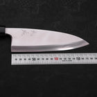 Deba Silver Steel #3 Kasumi Buffalo Teak Handle 180mm (7”)-[Musashi]-[Japanese-Kitchen-Knives]