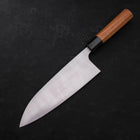 Deba Silver Steel #3 Kasumi Buffalo Teak Handle 210mm (8.3”)-[Musashi]-[Japanese-Kitchen-Knives]