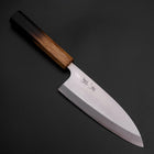 Deba Silver Steel #3 Kasumi Yaki Urushi Handle 165mm-[Musashi]-[Japanese-Kitchen-Knives]