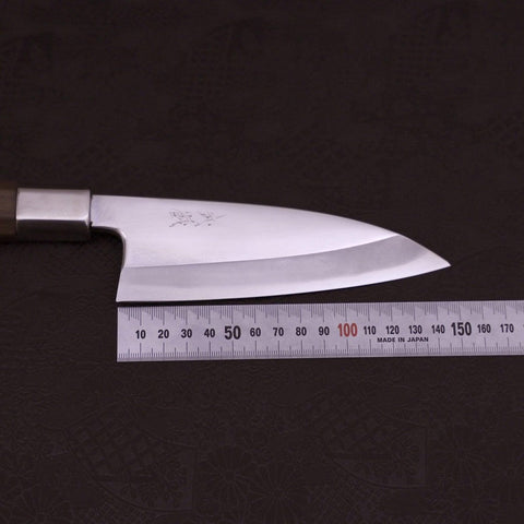 Deba Silver Steel #3 Walnut Handle 150mm (5.9”)-[Musashi]-[Japanese-Kitchen-Knives]