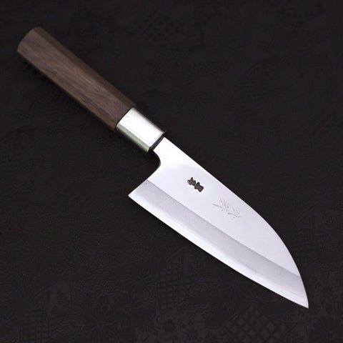 Deba Silver Steel #3 Walnut Handle 150mm (5.9”)-[Musashi]-[Japanese-Kitchen-Knives]