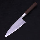 Deba Stainless Clad Blue Steel #2 Walnut Handle 165mm (6.5”)-[Musashi]-[Japanese-Kitchen-Knives]