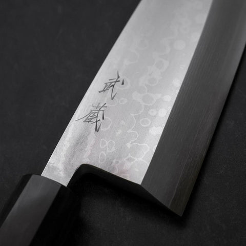 Deba VG-10 Damascus Buffalo Teak Handle 165mm (6.5”)-[Musashi]-[Japanese-Kitchen-Knives]