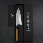 Deba VG-10 Damascus Buffalo Teak Handle 165mm (6.5”)-[Musashi]-[Japanese-Kitchen-Knives]