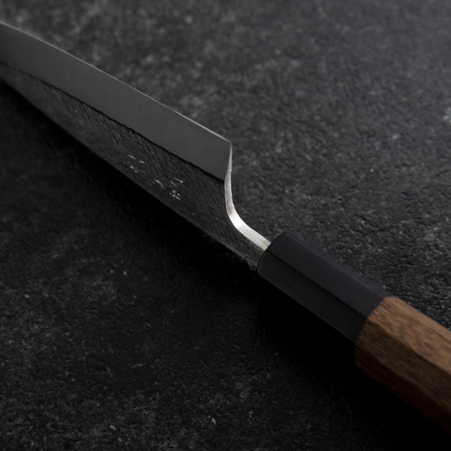 Deba VG-10 Nashiji Buffalo Walnut Handle 105mm (4.1”)-[Musashi]-[Japanese-Kitchen-Knives]