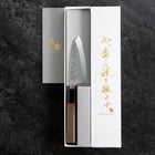 Deba VG-10 Nashiji Buffalo Walnut Handle 105mm (4.1”)-[Musashi]-[Japanese-Kitchen-Knives]