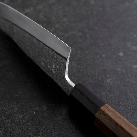 Deba VG-10 Nashiji Buffalo Walnut Handle 120mm (4.7”)-[Musashi]-[Japanese-Kitchen-Knives]