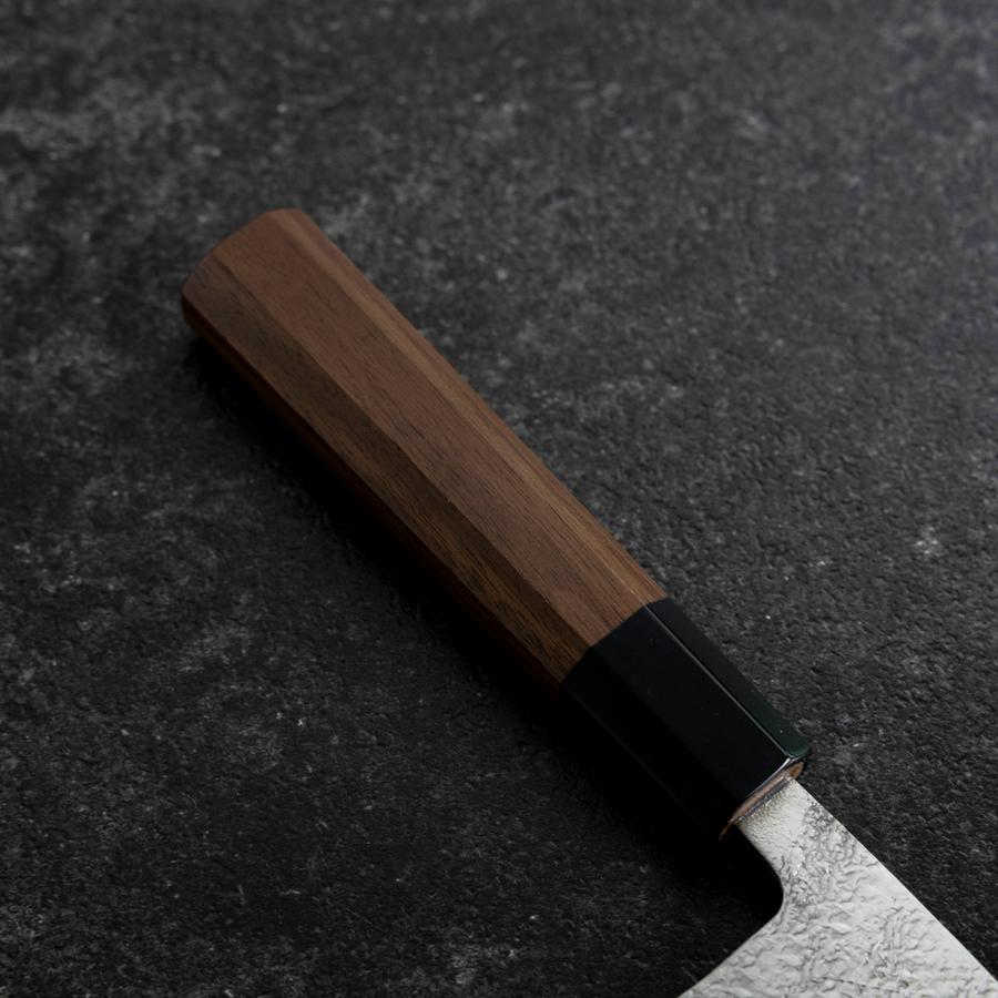 Deba VG-10 Nashiji Buffalo Walnut Handle 120mm (4.7”)-[Musashi]-[Japanese-Kitchen-Knives]