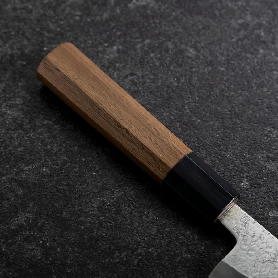 Deba VG-10 Nashiji Buffalo Walnut Handle 90mm (3.5”)-[Musashi]-[Japanese-Kitchen-Knives]