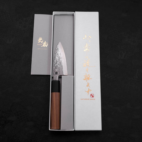 Deba VG-10 Nashiji Walnut Handle 90mm (3.5”)-[Musashi]-[Japanese-Kitchen-Knives]