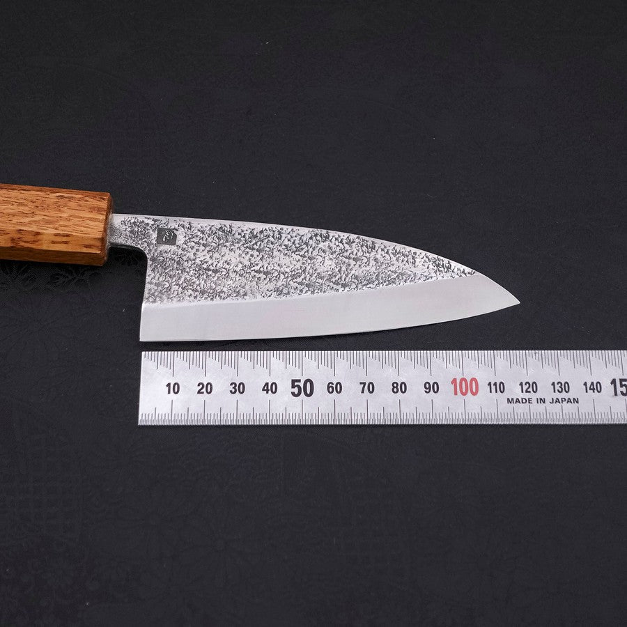 出刃 片刃 VG-10 梨地 焼漆柄 120mm – MUSASHI 出刃 片刃 VG-10 梨地 焼漆柄 120mm – MUSASHI