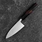 Deba White Steel #2 Kasumi Buffalo Ebony Handle 120mm-[Musashi]-[Japanese-Kitchen-Knives]