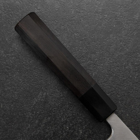 Deba White Steel #2 Kasumi Buffalo Ebony Handle 150mm (5.9”)-[Musashi]-[Japanese-Kitchen-Knives]