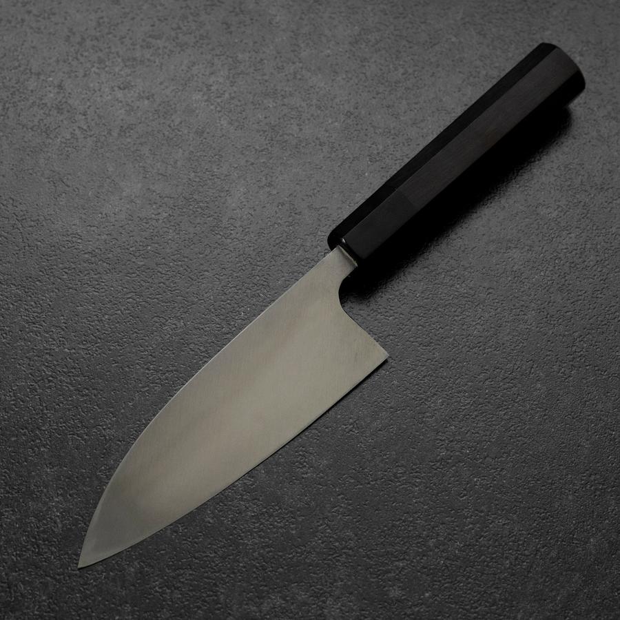 出刃包丁 白二鋼 霞 水牛黒檀柄 150mm – MUSASHI