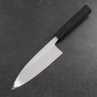 Deba White Steel #2 Kasumi Buffalo Ebony Handle 165mm (6.5”)-[Musashi]-[Japanese-Kitchen-Knives]
