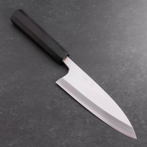 Deba White Steel #2 Kasumi Buffalo Ebony Handle 165mm (6.5”)-[Musashi]-[Japanese-Kitchen-Knives]