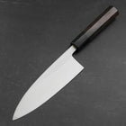 Deba White Steel #2 Kasumi Buffalo Ebony Handle 180mm (7”)-[Musashi]-[Japanese-Kitchen-Knives]