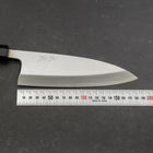 Deba White Steel #2 Kasumi Buffalo Ebony Handle 180mm (7”)-[Musashi]-[Japanese-Kitchen-Knives]