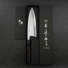 Deba White Steel #2 Kasumi Buffalo Ebony Handle 180mm (7”)-[Musashi]-[Japanese-Kitchen-Knives]