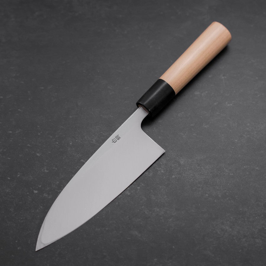出刃 白紙2号 霞 水牛朴木柄 150mm – MUSASHI